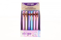 Długopis żelowy niebieski 0,3mm Strigo (SSC388)