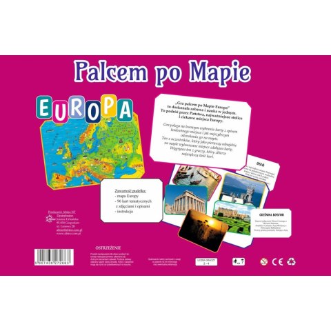 Gra planszowa palcem po mapie - Europa Abino Gra planszowa palcem po mapie - Europa Abino