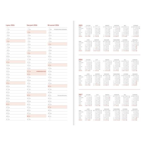 Kalendarz biurkowy CZARNY VIVELLA B5 B5 Wydawnictwo Wokół Nas (A5TO66B-)