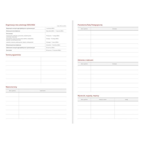 Kalendarz biurkowy CZARNY VIVELLA B5 B5 Wydawnictwo Wokół Nas (A5TO66B-)