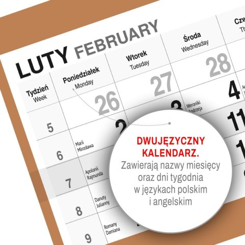 Kalendarz ścienny PLAŻA 310mm x 790mm Press