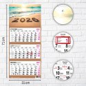 Kalendarz ścienny PLAŻA 310mm x 790mm Press