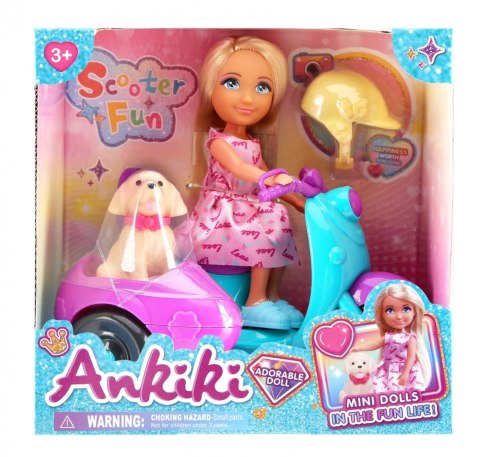 Lalka na skuterze z pieskiem Lean (24477)