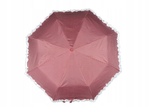 Parasol automatyczna falbanka w groszki, mix kolorów (SW5280) Parasol automatyczna falbanka w groszki, mix kolorów (SW5280)