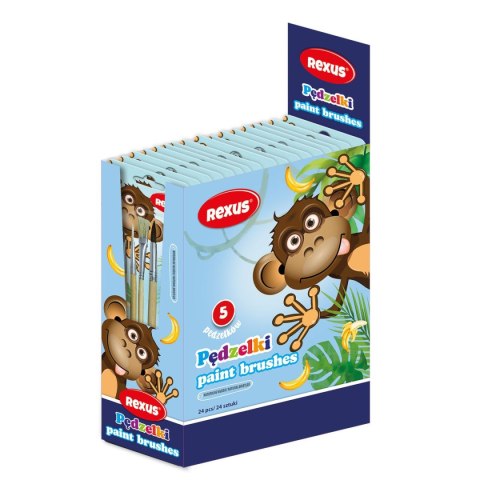 Pędzel Rexus KIDS z naturalnego włosia nr mix Rexus (0910) Pędzel Rexus KIDS z naturalnego włosia nr mix Rexus (0910)
