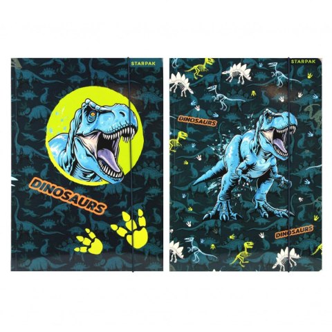 Teczka kartonowa na gumkę Dino A4 mix Starpak (559701)