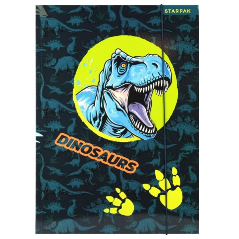 Teczka kartonowa na gumkę Dino A4 mix Starpak (559701)