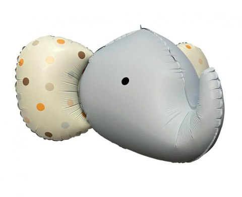 Balon foliowy Słoń 3D, szary matowy, 63x50 cm Godan (BF-HSSM) Balon foliowy Słoń 3D, szary matowy, 63x50 cm Godan (BF-HSSM)