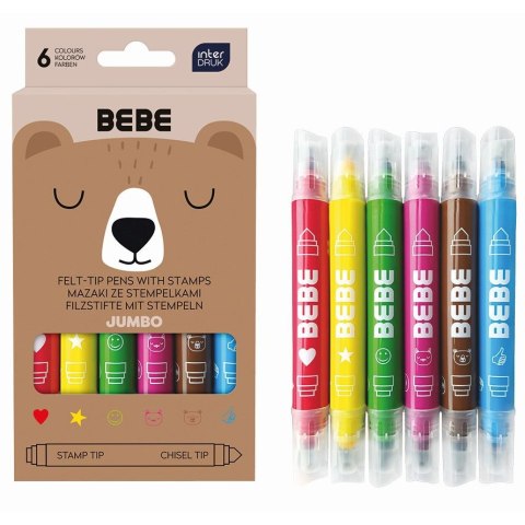Flamaster BEBE FRIENDS 6 kol. Bebe Flamaster BEBE FRIENDS 6 kol. Bebe