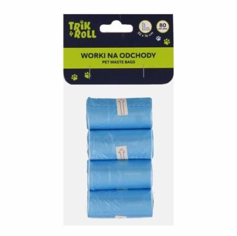 Gadżet Worki na odchody 80szt 4 rolki Trik Roll (560700) Gadżet Worki na odchody 80szt 4 rolki Trik Roll (560700)