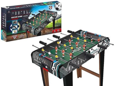 Gra zręcznościowa stół do gry w piłkarzyki, drewniany Adar (606494)