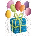 Kartka składana KARNET B8 prezent z balonami Henry (5905701484355) Kartka składana KARNET B8 prezent z balonami Henry (5905701484355)