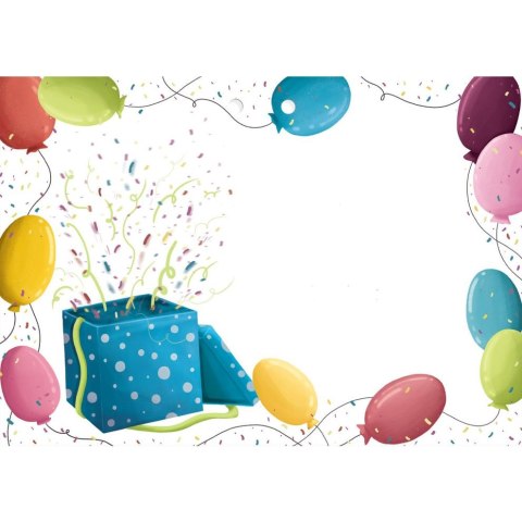 Kartka składana KARNET B8 prezent z balonami Henry (5905701484355) Kartka składana KARNET B8 prezent z balonami Henry (5905701484355)