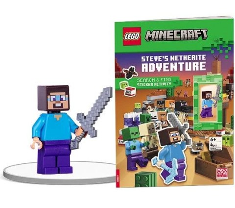 Książka dla dzieci LEGO® Minecraft®. Wyprawa po netherytowy miecz Ameet (MSF 5201) Książka dla dzieci LEGO® Minecraft®. Wyprawa po netherytowy miecz Ameet (MSF 5201)