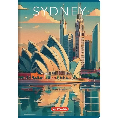 Zeszyt Retro City A5 60k. 70g krata Herlitz (400196845)