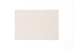 Cyfry samoprzylepne białe Farro