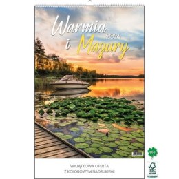Kalendarz ścienny WARMIA I MAZURY WIELOPLANSZOWY 320mm x 855mm Jotan (WP 122)
