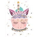 Kartka składana KARNET B8 unicorn tort Henry (5905701484393)