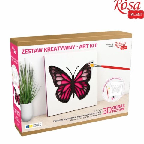 Zestaw plastyczny Motyle 3d Rosa Zestaw plastyczny Motyle 3d Rosa