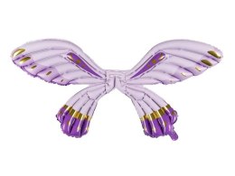 Balon foliowy Skrzydła Motyla, fioletowe matowe, 102 x 50 cm Partydeco (FBS2)