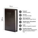 Kalendarz książkowy (terminarz) kieszonkowy A7 Press (tygodniowy)