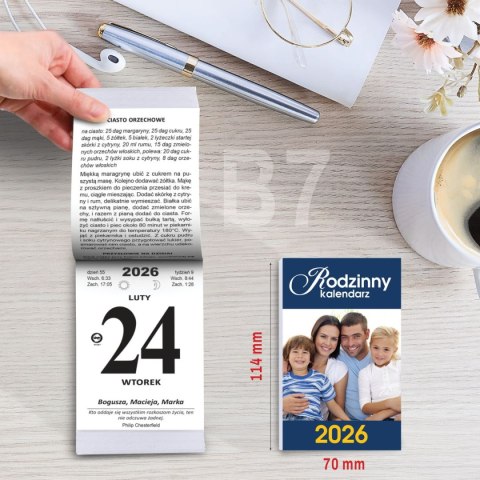 Kalendarz ścienny ZDZIERAK RODZINNYY B7 Press Kalendarz ścienny ZDZIERAK RODZINNYY B7 Press