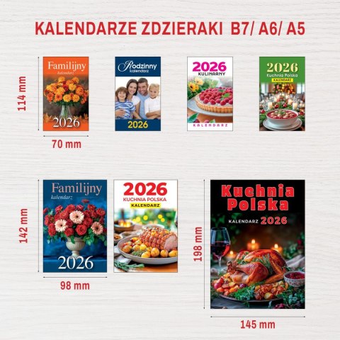 Kalendarz ścienny ZDZIERAK RODZINNYY B7 Press Kalendarz ścienny ZDZIERAK RODZINNYY B7 Press