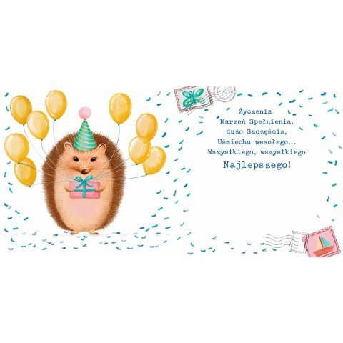 Kartka składana Karnet KW jeż kw Henry (5905701485796) Kartka składana Karnet KW jeż kw Henry (5905701485796)
