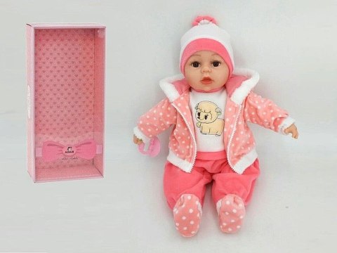 Lalka bobas ze smoczkiem, z polskim dźwiękiem, śpiewa i mówi po polsku [mm:] 450 Adar (560222)