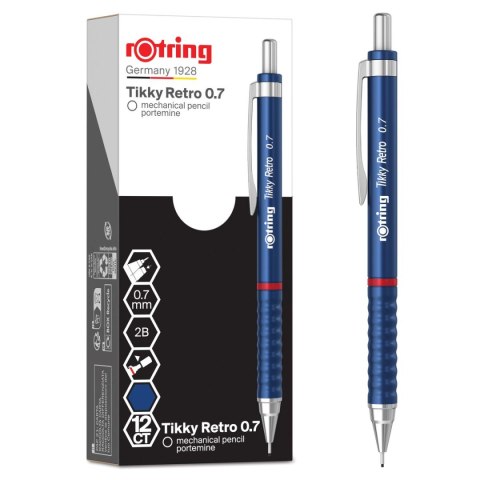 Ołówek automatyczny TIKKY RETRO BLUE MP 0,7 0,7mm Rotring (2202569) Ołówek automatyczny TIKKY RETRO BLUE MP 0,7 0,7mm Rotring (2202569)