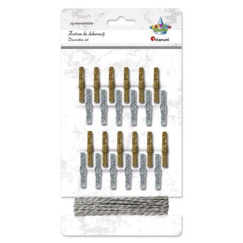 Ozdoba drewniana Craft-Fun Series klamerki Titanum (4649-1)