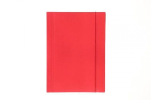Teczka kartonowa na gumkę lakier A4 czerwony 400g Barbara (1823004)