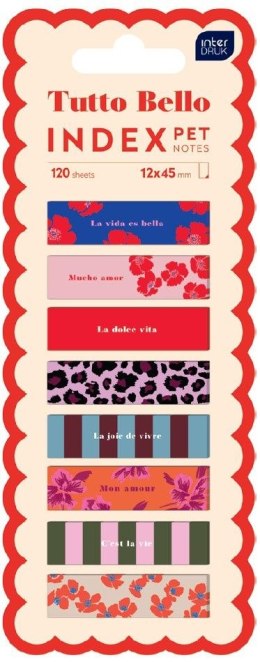 Zakładki indeksujące PRZEŹROCZYSTE FROST 120k [mm:] 12x45 Interdruk