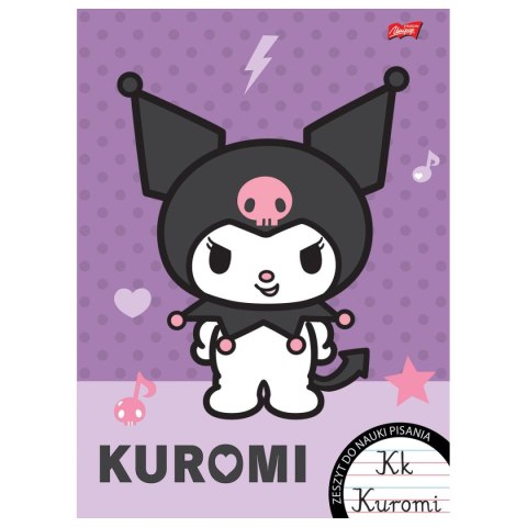 Zeszyt Kuromi do nauki pisania A4 32k. 70g podwójna linia kolor Unipap Zeszyt Kuromi do nauki pisania A4 32k. 70g podwójna linia kolor Unipap