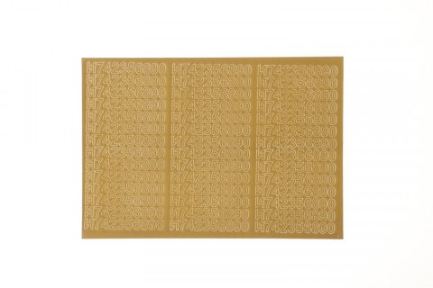 Cyfry samoprzylepne złote Farro