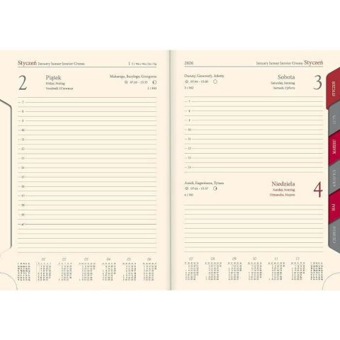 Kalendarz książkowy (terminarz) terminarz A5 145mm x 205mm Lucrum (21DR-79 mix)