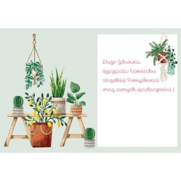 Kartka składana KARNET B6 KWIATY DONICZKOWE B6 Henry (5905701484157)