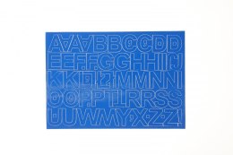 Litery samoprzylepne niebieski Farro