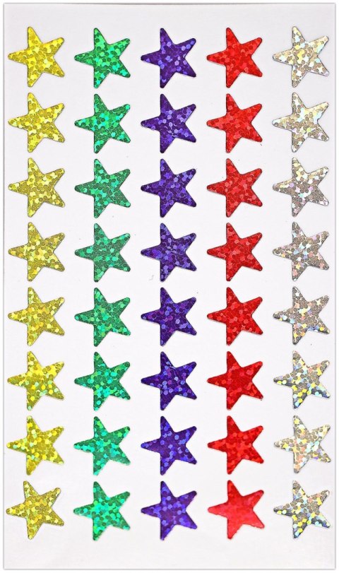 Naklejka (nalepka) Craft-Fun Series Titanum (Gwiazdki 5 kolorów)
