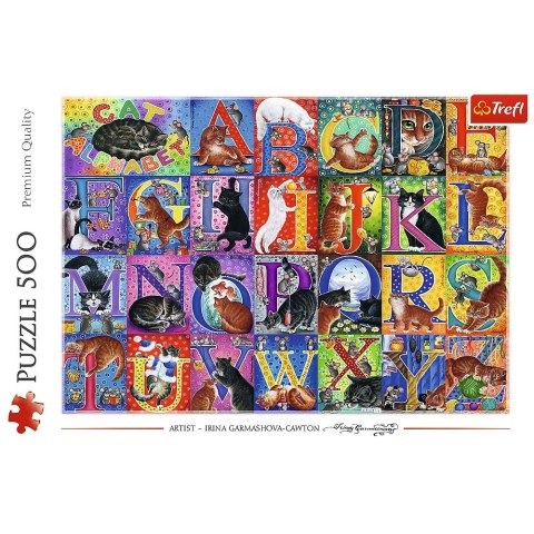 Puzzle Koci alfabet 500 el. Trefl (37527)