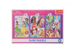 Puzzle Princess Księżniczki przyjaciółki 3x80 el. Trefl (34884)