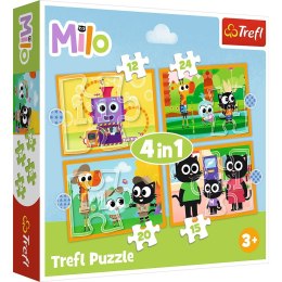 Puzzle Planeta Milo 4w1 el. Trefl (34654)