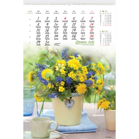 Kalendarz ścienny 13-planszowe 320mm x 470mm Lucrum (RW12)