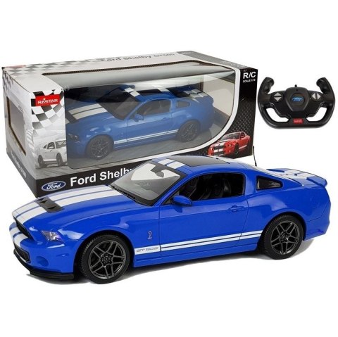 Samochód R/C Ford Shelby Rastar 1:14 Niebieski Rastar (6012) Samochód R/C Ford Shelby Rastar 1:14 Niebieski Rastar (6012)