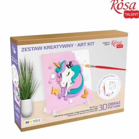 Zestaw plastyczny Jednorożec 3d Rosa Zestaw plastyczny Jednorożec 3d Rosa