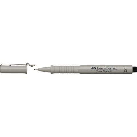 Cienkopis kreślarski Ecco Pigment czarny 0,2mm 1kol. Faber Castell (FC166299) Cienkopis kreślarski Ecco Pigment czarny 0,2mm 1kol. Faber Castell (FC166299)