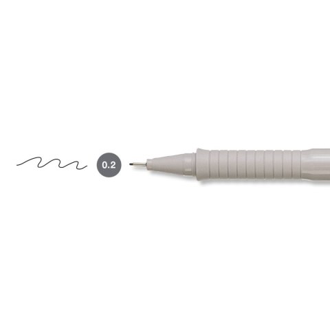 Cienkopis kreślarski Ecco Pigment czarny 0,2mm 1kol. Faber Castell (FC166299) Cienkopis kreślarski Ecco Pigment czarny 0,2mm 1kol. Faber Castell (FC166299)