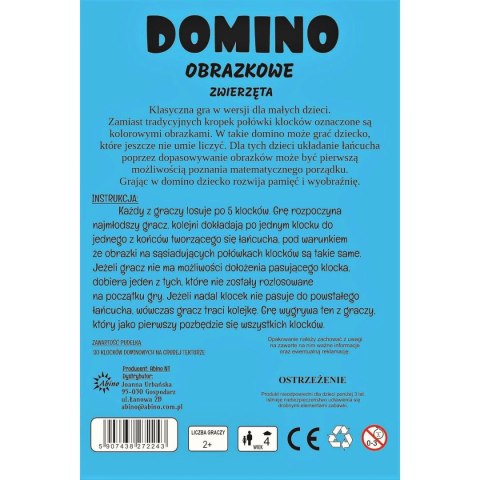 Gra logiczna owoce Zwierzęta Domino Abino Gra logiczna owoce Zwierzęta Domino Abino