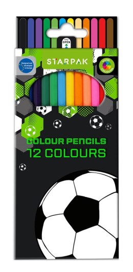 Kredki ołówkowe Football 12 kol. Starpak (553554)