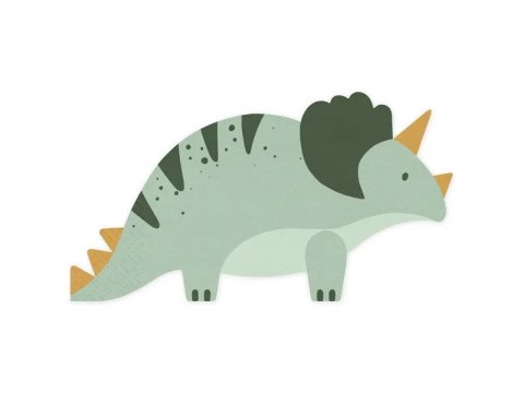 Serwetki Triceratops, 18x10 cm, mix mix nadruk papier Partydeco (SPK35) Serwetki Triceratops, 18x10 cm, mix mix nadruk papier Partydeco (SPK35)